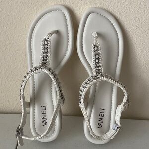 Vaneli Women's Studded Strappy  Sandals (NWOT)
